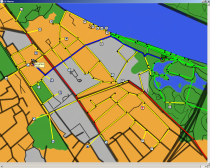 Screenshot of route planner