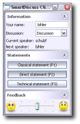 Screenshot of client application